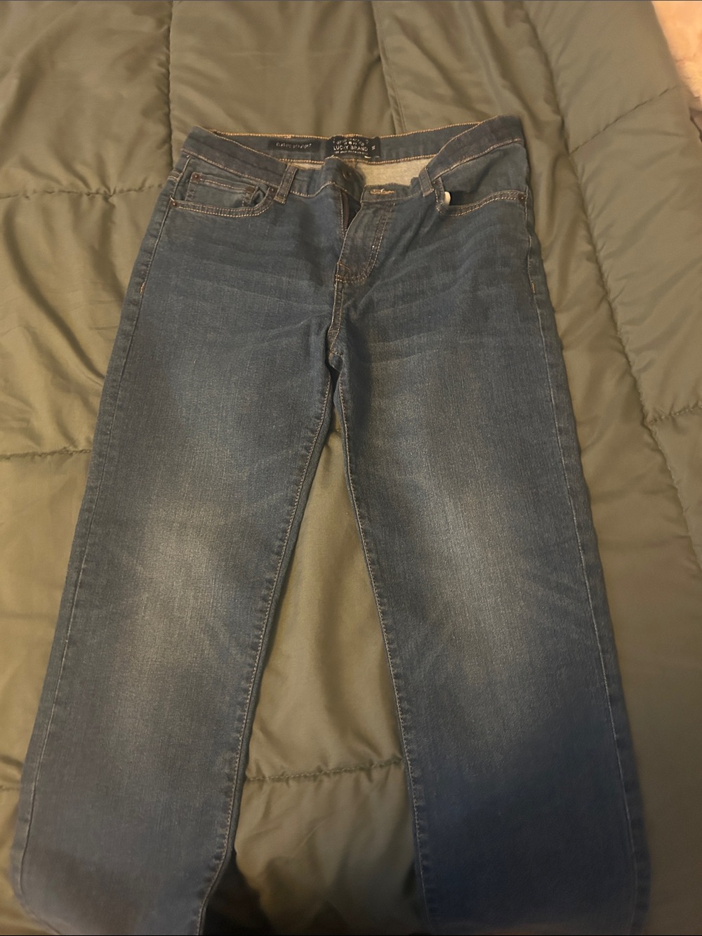 Lucky Brand Men's Dark Blue Slim Straight Jeans